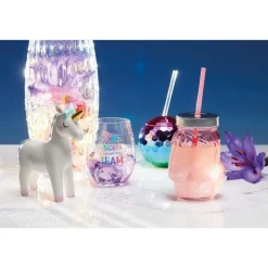 Mug verre Licorne + paille - BarCraft