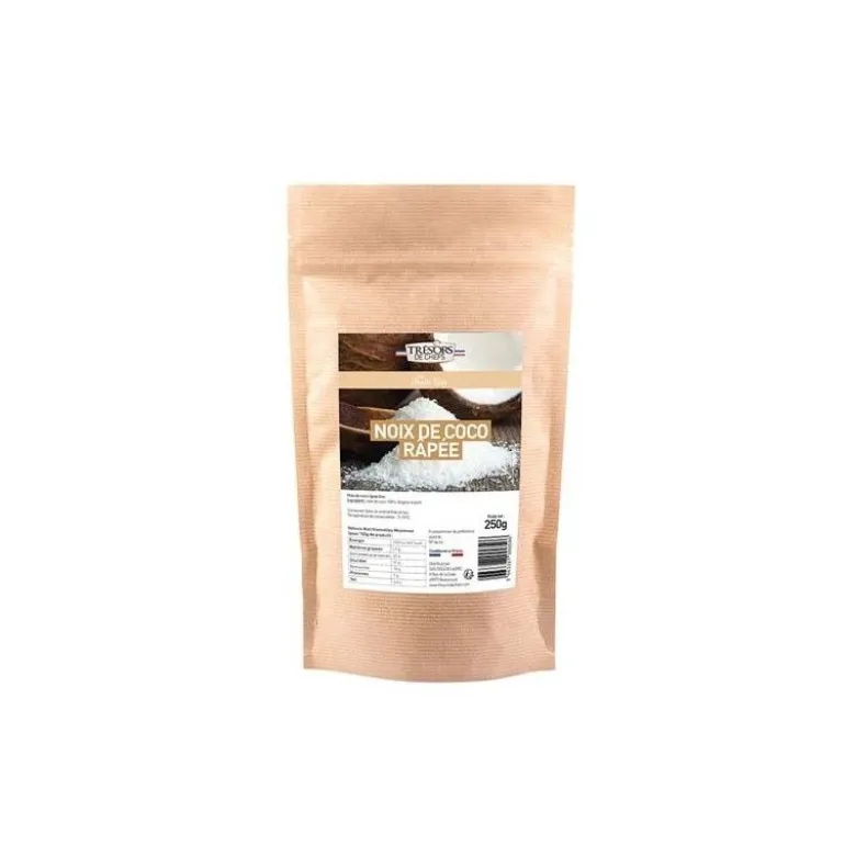 Noix de coco râpée 250g - Trésors de Chefs
