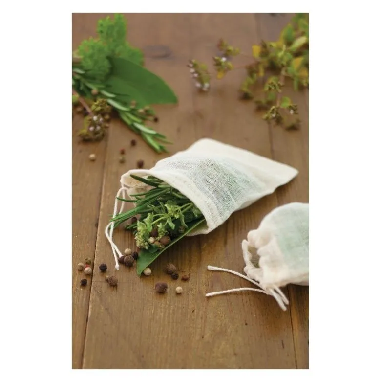 Pack de 4 sachets d'épices réutilisables en coton - Home Made