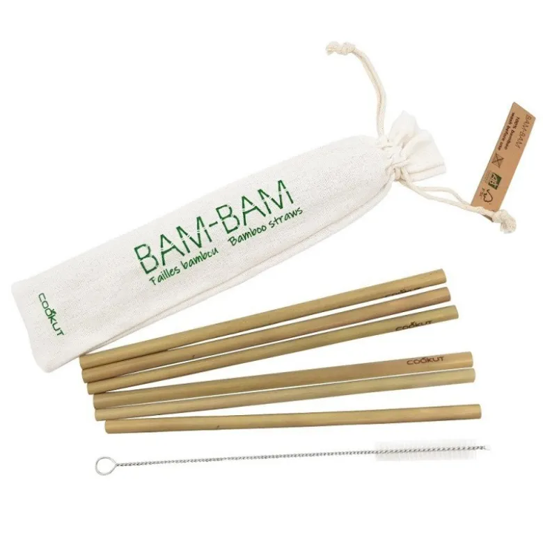 Paille bambou bio x6 - Cookut