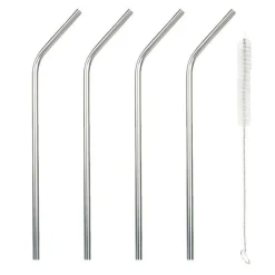 Paille inox x4 + 1 goupillon - Chevalier