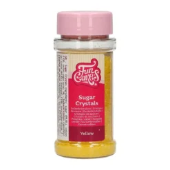 Paillette cristaux sucre jaune 80g - FunCakes