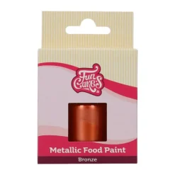 Peinture alimentaire Bronze métallique 30ml - FunCakes