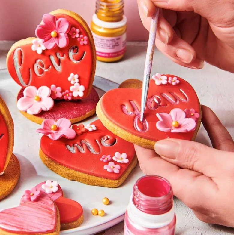 Peinture alimentaire cuivre métallique 30ml - FunCakes