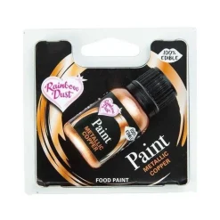 Peinture alimentaire Cuivre métallique 25ml - Rainbow Dust