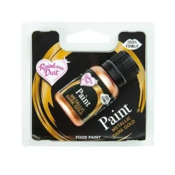 Peinture alimentaire or métallique 25ml - Rainbow Dust