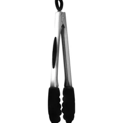 Pince acier & silicone noir - Mastrad