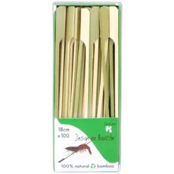 Pique apéritif brochette bambou 18cm x100 - Chevalier