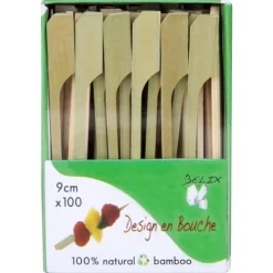 Pique brochette apéritif bambou 9cm x100 - Chevalier