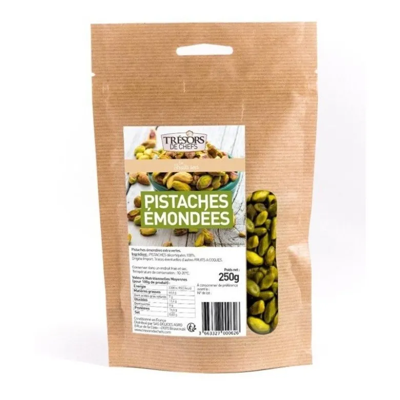 Pistache emondée 250g - Trésors de Chefs