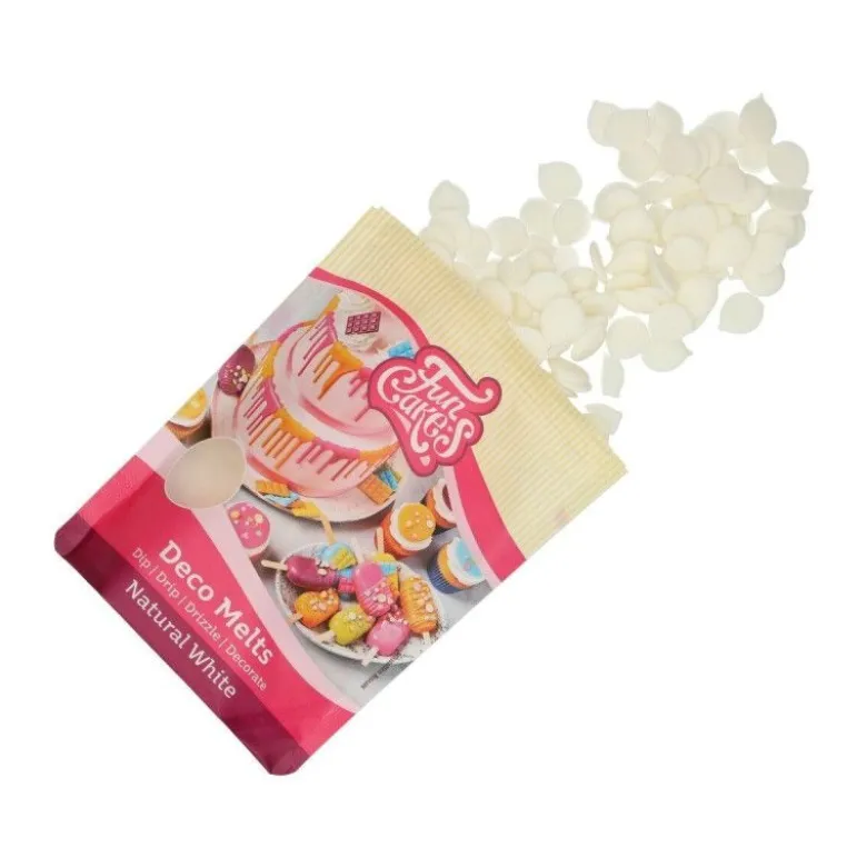 Pistoles Deco Melts blanc extrême 250g - FunCakes