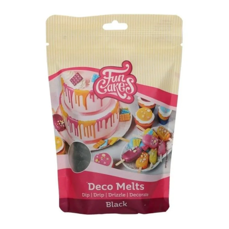 Pistoles Deco Melts noir 250g - FunCakes