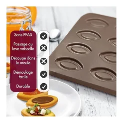 Plaque à barquette 12 empreintes – Gobel