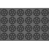 Plaque silicone 24 demi ballons de foot Pavoflex