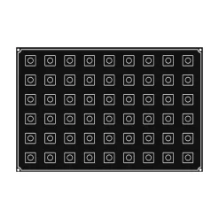 Plaque silicone 54 mini cubes Pavoflex