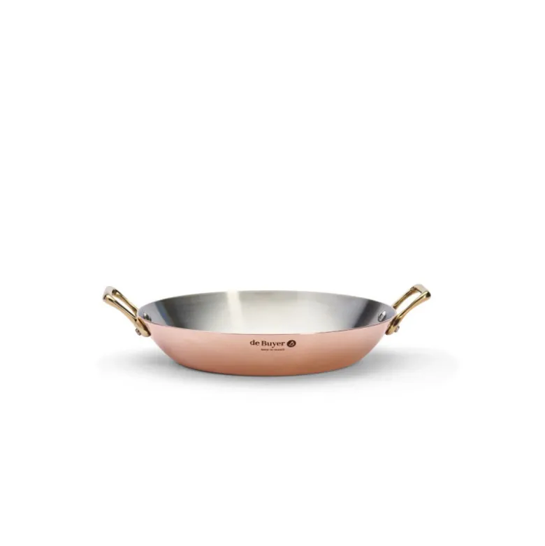 Plat de service cuivre inox 24cm - De Buyer