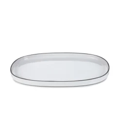 Plat de service ovale 28cm Blanc Cumulus - Revol