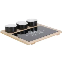 Plateau bambou avec planche et coupelle x3 - Cook Concept
