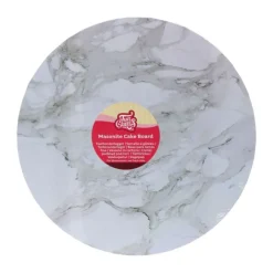 Plateau présentation rond marbré 25cm - FunCakes