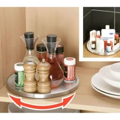 Plateau tournant inox 26,5cm - Chevalier