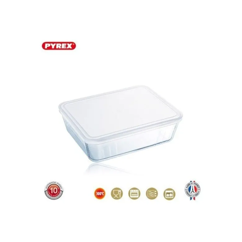 Plat en verre micro-ondes 19x14cm Classic - Pyrex