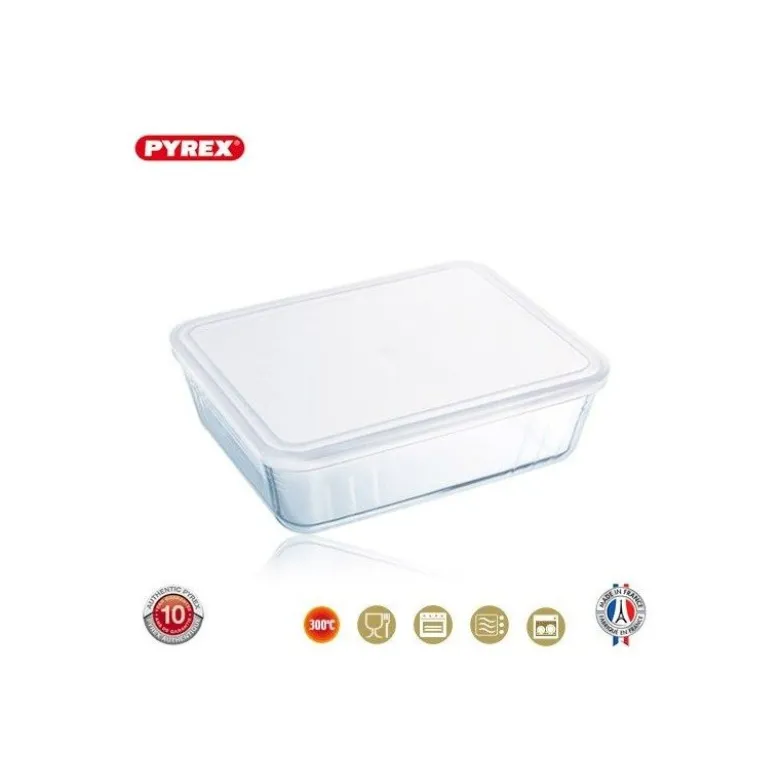 Plat en verre micro-ondes 22x17cm Classic - Pyrex
