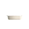 Plat à four carré 24 cm blanc Argile - Emile Henry