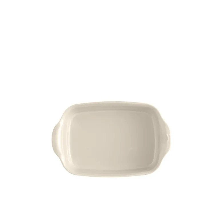 Plat à four carré 24 cm blanc Argile - Emile Henry