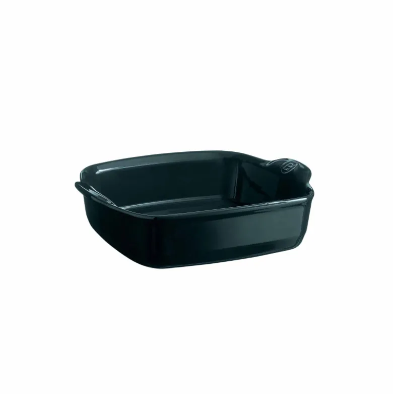 Plat à four carré 24 cm bleu nuit Belle-Ile - Emile Henry