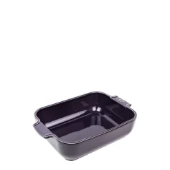 Plat à four rectangulaire aubergine céramique Appolia 25cm - Peugeot