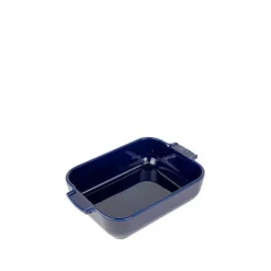 Plat à four rectangulaire bleu céramique Appolia 25cm - Peugeot