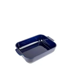 Plat à four rectangulaire bleu céramique Appolia 32cm - Peugeot