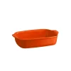 Plat à four rectangulaire 30 cm orange Toscane - Emile Henry
