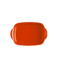 Plat à four rectangulaire 30 cm orange Toscane - Emile Henry