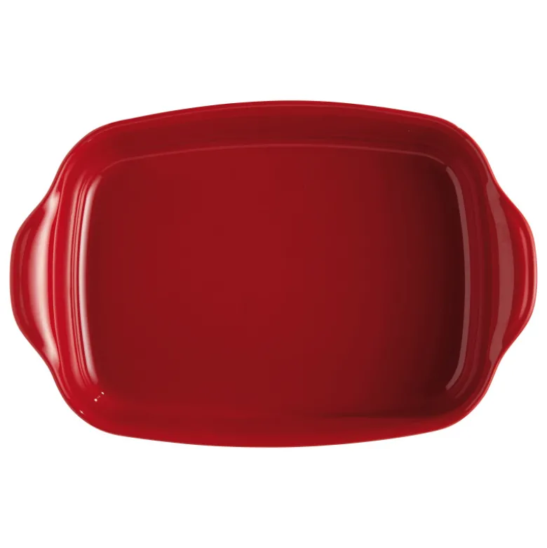 Plat à four rectangulaire 42 cm rouge Grand Cru - Emile Henry