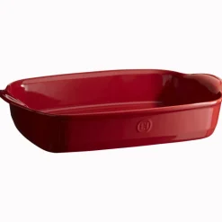 Plat à four rectangulaire 42 cm rouge Grand Cru - Emile Henry