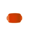 Plat à four rectangulaire individuel 22 cm orange Toscane - Emile Henry