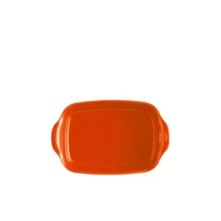 Plat à four rectangulaire individuel 22 cm orange Toscane - Emile Henry