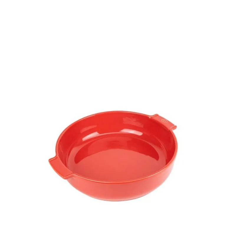 Plat à four rond céramique rouge Appolia 30cm - Peugeot