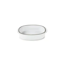 Plat Oblong Blanc Cumulus 19 x 13 cm Caractère Culinaire - Revol