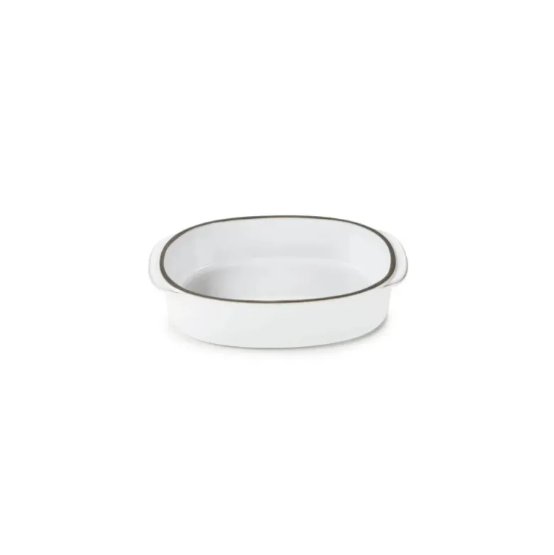 Plat Oblong Blanc Cumulus 19 x 13 cm Caractère Culinaire - Revol