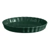 Plat à tarte céramique 29,5 cm vert Cèdre - Emile Henry