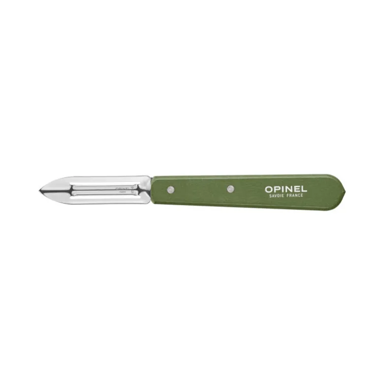 Éplucheur Inox et Bois Kaki N°115 - Opinel