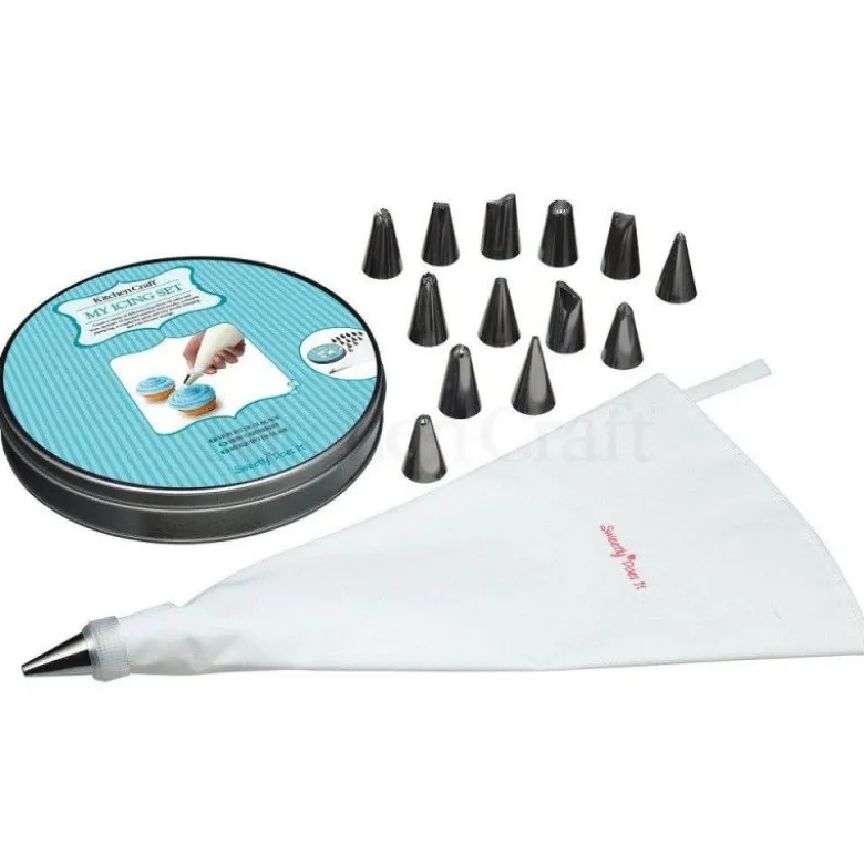 Poche à douille + 14 douilles inox Sweetly Does It - Kitchen Craft