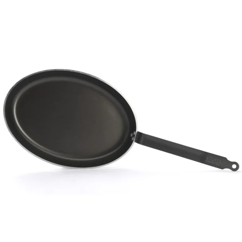 Poêle à poisson aluminium anti-adhésif Ø40cm - De Buyer