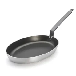 Poêle à poisson aluminium anti-adhésif Ø40cm - De Buyer