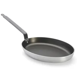 Poêle à poisson aluminium anti-adhésif Ø40cm - De Buyer