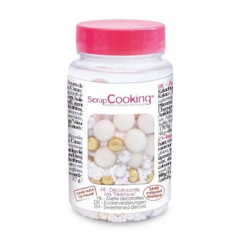 Pot décors sucrés Féerique Bubble 80g - ScrapCooking