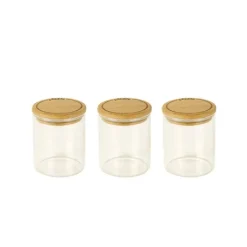 Pot à épices et condiments verre x3 - Pebbly