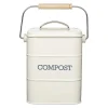 Poubelle à compost crème 3,2L - Living Nostalgia